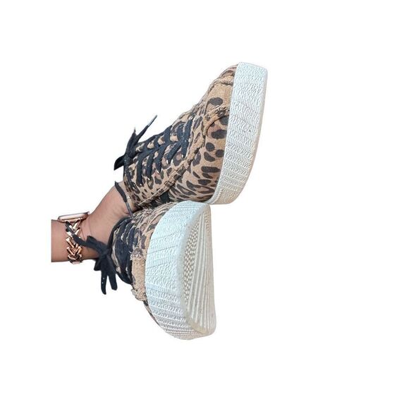 TRETORN Nylite Plus Leather Animal Print Sneakers - Picture 4 of 15